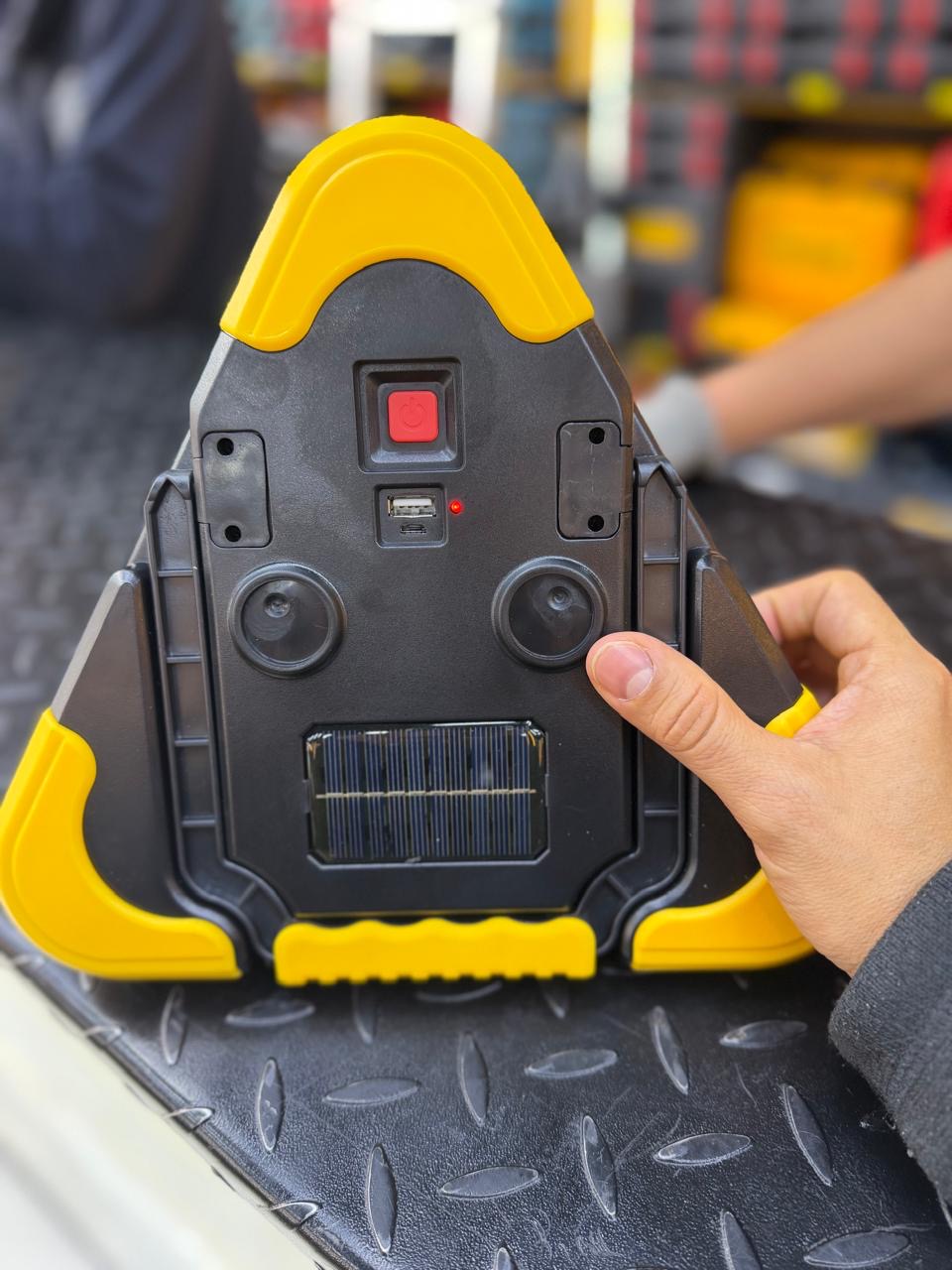 Lámpara Triángulo de Emergencia Vial LED Recargable
