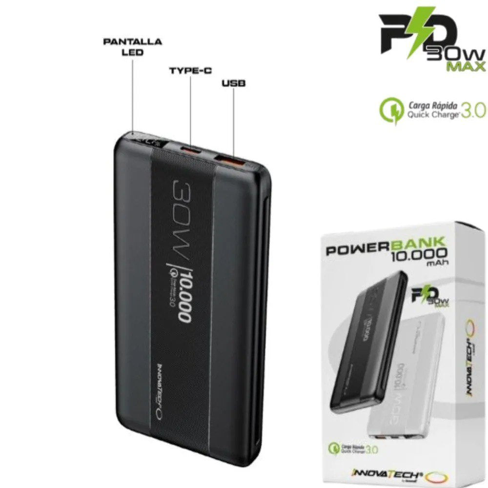 Power Bank Bateria Portatil 10000 Mah Innovatech